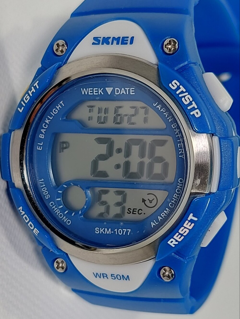 Skmei Kids Unisex Digital Sport LED Waterproof Blue Watch NWOT